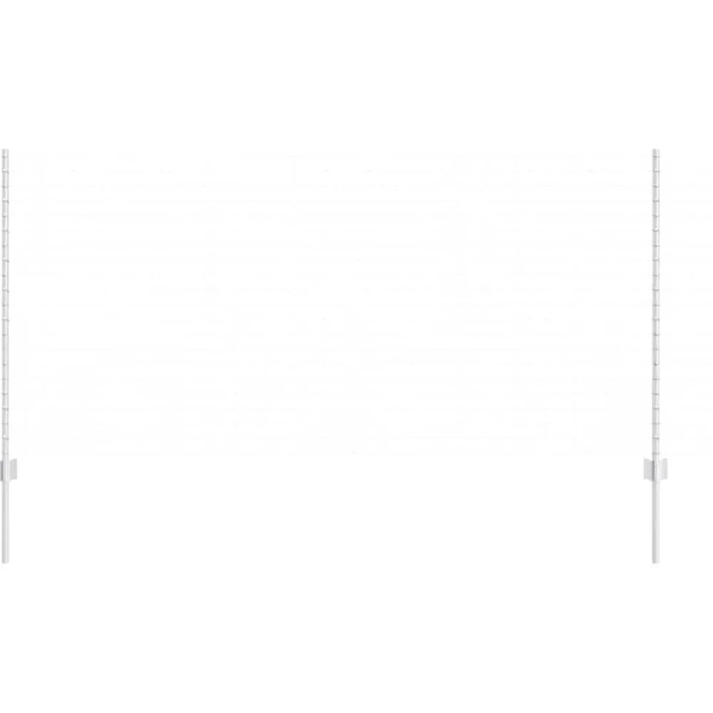 Clôtures & Barrières-vidaXL Poteau de clôture. 11 pcs Argenté 120 cm Acier Acier galvanisé/argent