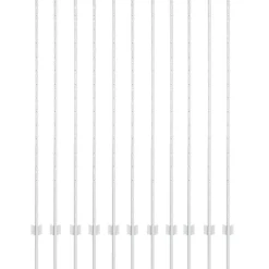 vidaXL Poteau de clôture. 11 pcs Argenté 150 cm Acier