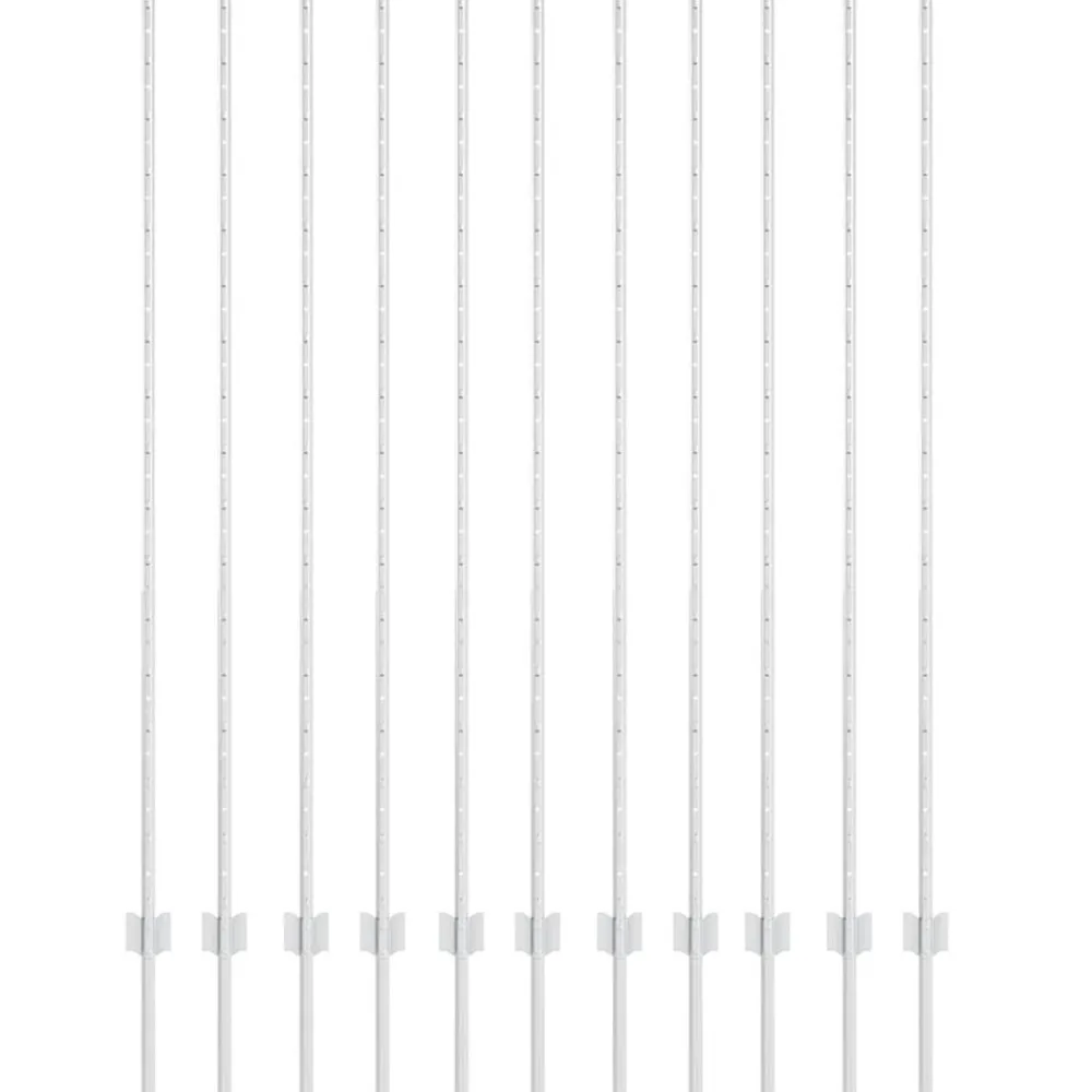 vidaXL Poteau de clôture. 11 pcs Argenté 150 cm Acier