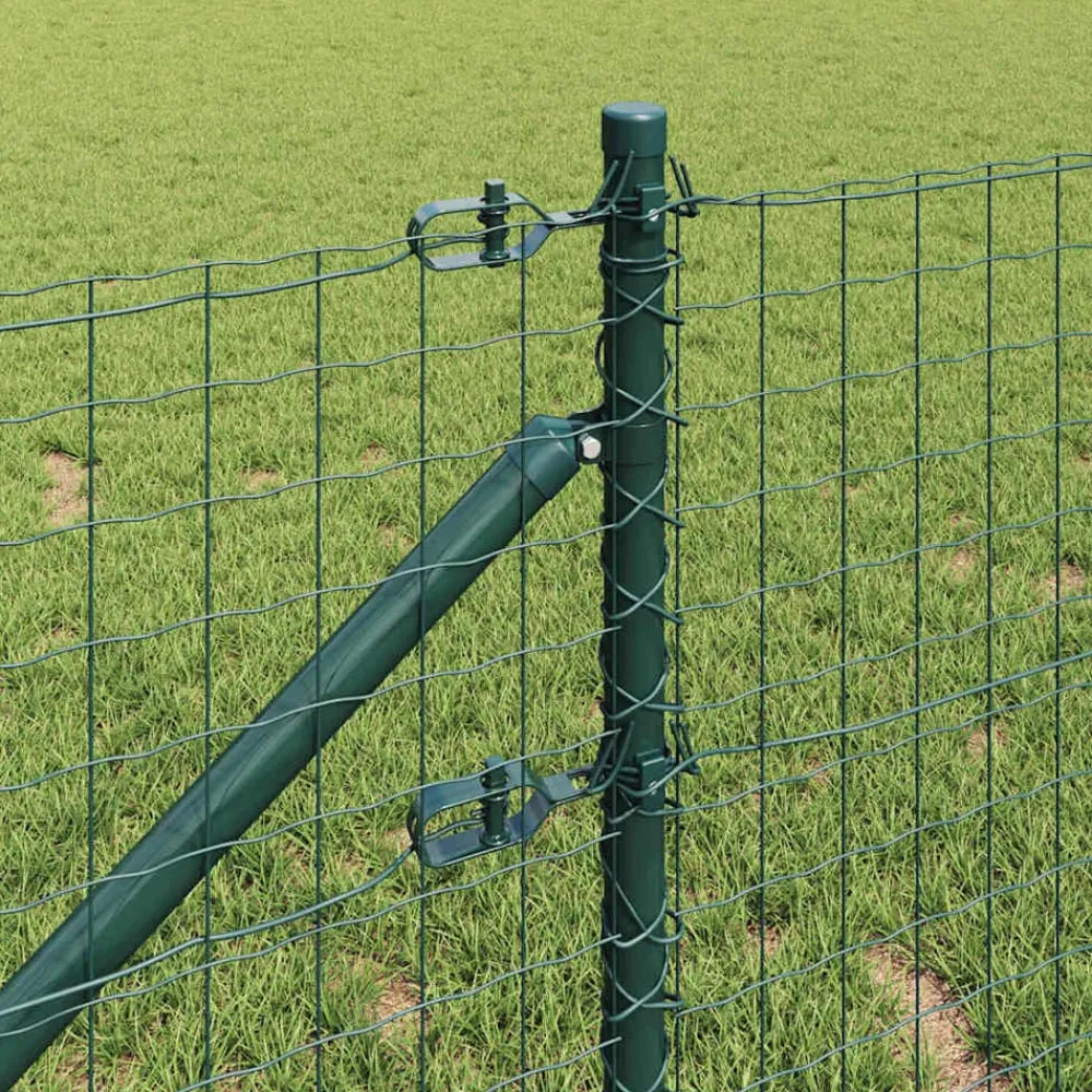 vidaXL Poteau de clôture. 13 pcs Acier