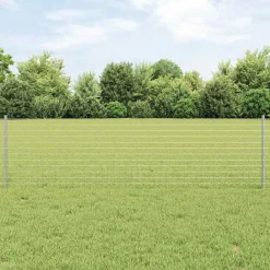 vidaXL Poteau de clôture. 5 pcs Argenté 60 cm Acier