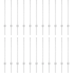 Clôtures & Barrières-vidaXL Poteau de clôture. 22 pcs Argenté 120 cm Acier Acier galvanisé/argent