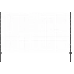 Clôtures & Barrières-vidaXL Poteau de clôture. 44 pcs Gris 180 cm Acier Acier/gris