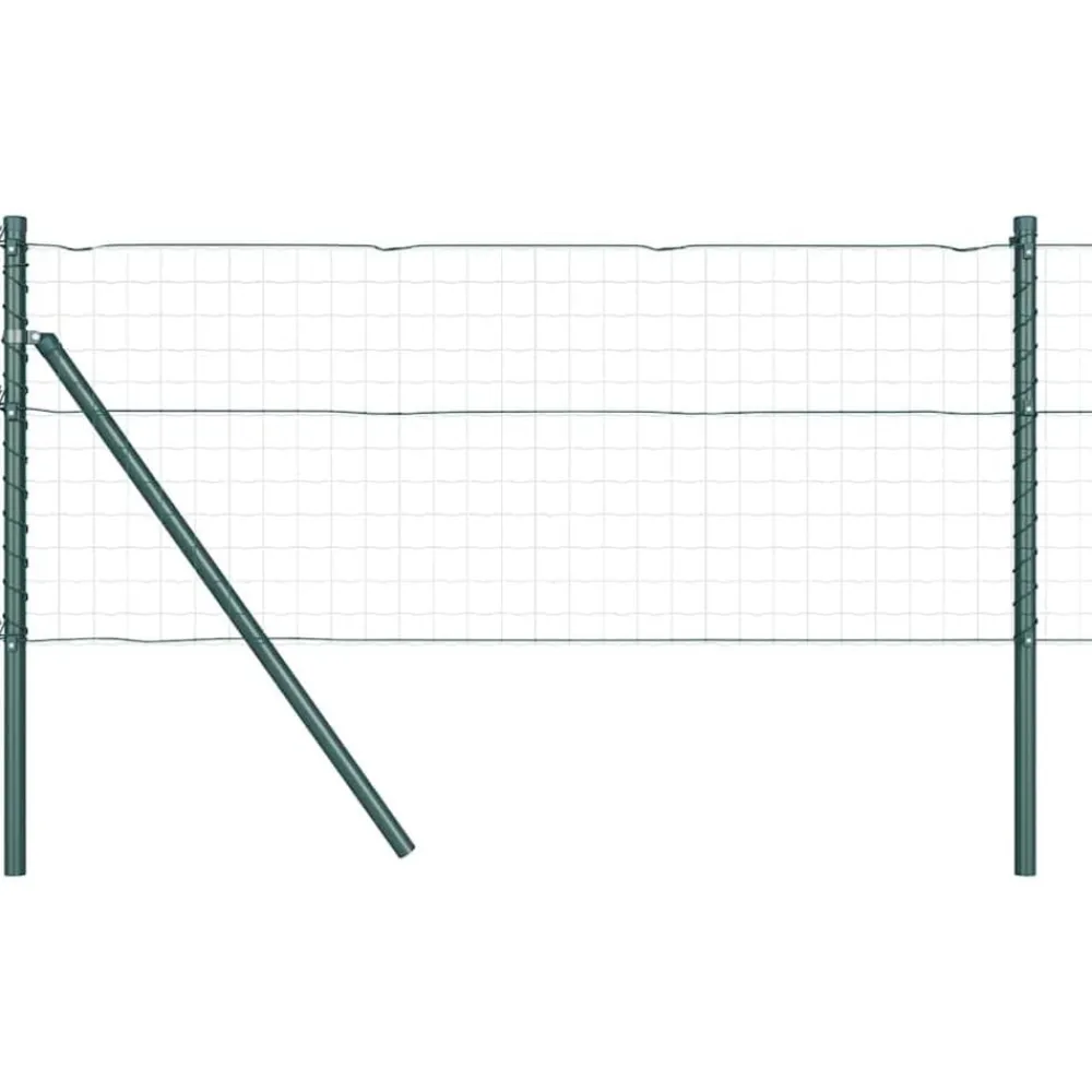 Clôtures & Barrières-vidaXL Poteau de clôture. 13 pcs Acier Vert