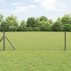 vidaXL Poteau de clôture. 7 pcs Acier