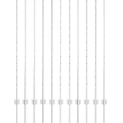 vidaXL Poteau de clôture. 11 pcs Argenté 140 cm Acier