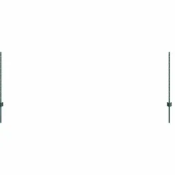 Clôtures & Barrières-vidaXL Poteau de clôture. 5 pcs Vert 120 cm Acier Acier/vert