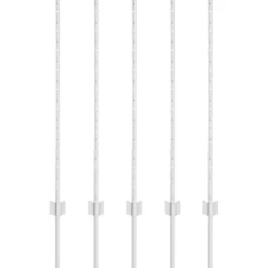 vidaXL Poteau de clôture. 5 pcs Argenté 100 cm Acier
