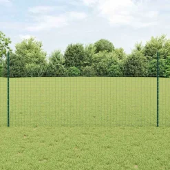 vidaXL Poteau de clôture. 5 pcs Vert 120 cm Acier