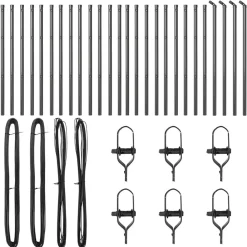 vidaXL Poteau de clôture. 26 pcs 3,2 x 3,2 x 80 cm