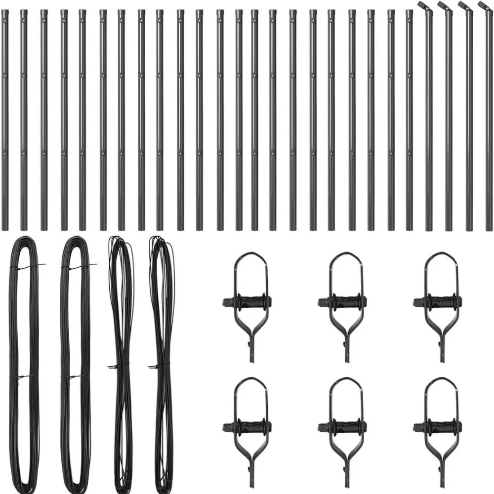 vidaXL Poteau de clôture. 26 pcs 3,2 x 3,2 x 80 cm