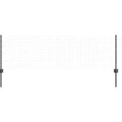 vidaXL Poteau de clôture. 5 pcs Gris 60 cm Acier