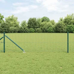 vidaXL Poteau de clôture. 7 pcs Acier
