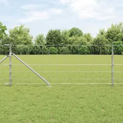 vidaXL Poteau de clôture. Galvanisé 25 x 0,8 m Acier