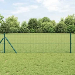 Clôtures & Barrières-vidaXL Poteau de clôture. 25 x 0,4 m (treillis de 19 x 19 mm) Vert