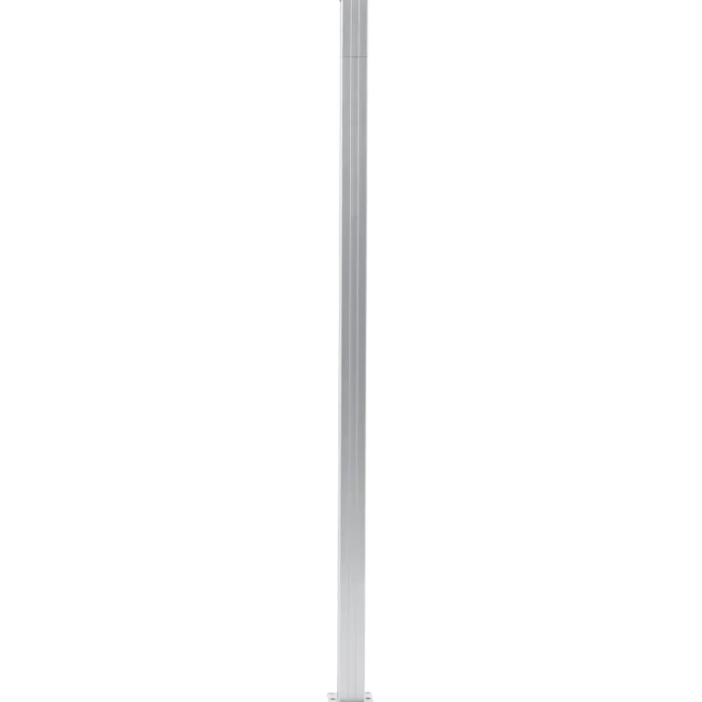 Clôtures & Barrières-vidaXL Poteaux de clôture 2 pcs Aluminium 185 cm Argent