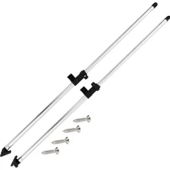 vidaXL Poteaux de soutien de dessus Bimini 2 pcs Aluminium