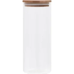 Arts De La Table & Arts Culinaires-vidaXL Pots de conservation en verre couvercle en bambou 6 pcs 1000 ml