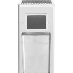 vidaXL Poubelle à cendrier d'hôtel 45 L Acier inoxydable