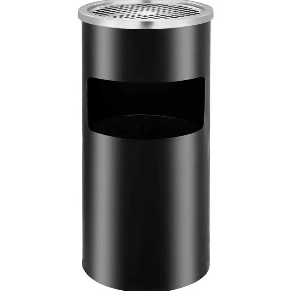 vidaXL Poubelle à cendrier murale Acier 26 L