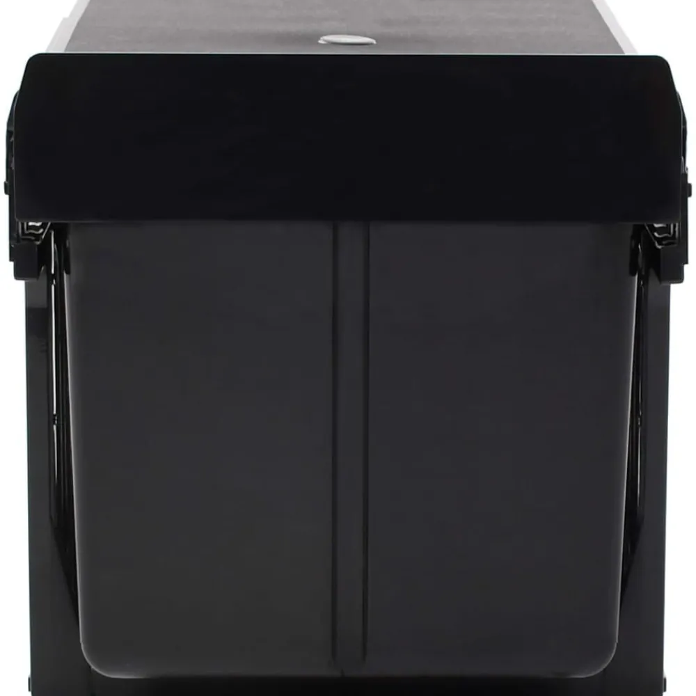 vidaXL Poubelle amovible de cuisine fermeture en douceur 48 L