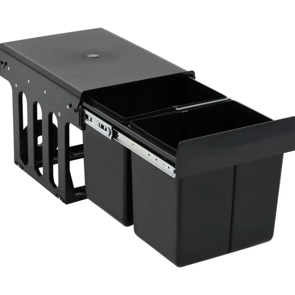 Produits Ménagers-vidaXL Poubelle amovible de cuisine Fermeture en douceur 36 L