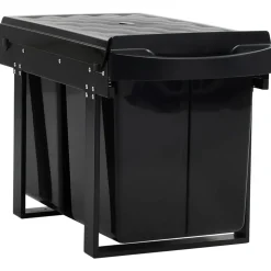 Produits Ménagers-vidaXL Poubelle amovible de cuisine Fermeture en douceur 48 L
