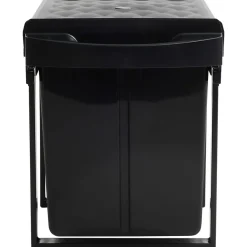 Produits Ménagers-vidaXL Poubelle amovible de cuisine Fermeture en douceur 48 L