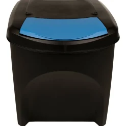Produits Ménagers-vidaXL Poubelles empilables 4 pcs 100 L Anthracite