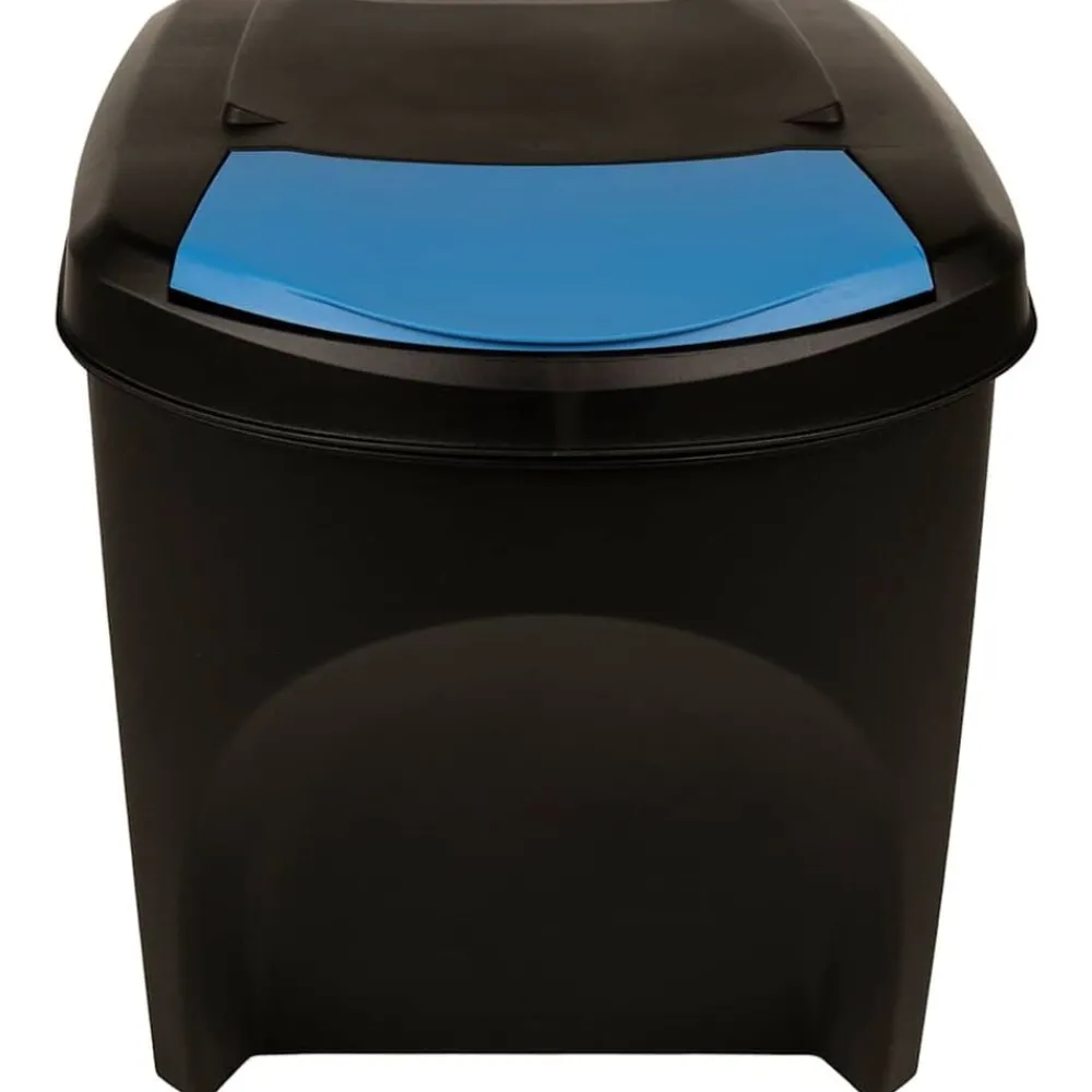 Produits Ménagers-vidaXL Poubelles empilables 4 pcs 100 L Anthracite