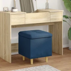 vidaXL Pouf de rangement avec coussin 40 x 40 x 45 cm tissu