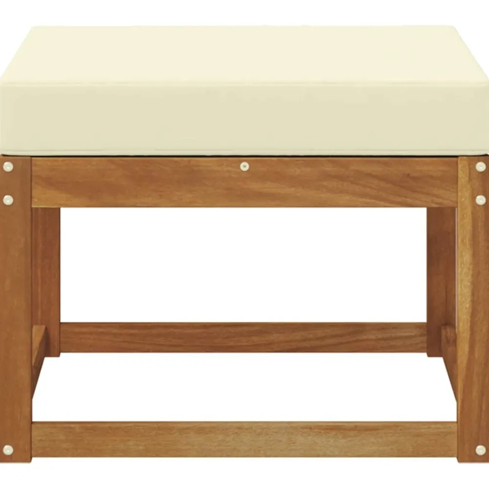 vidaXL Pouf d'Extérieur Bois d'Acacia Massif Naturel