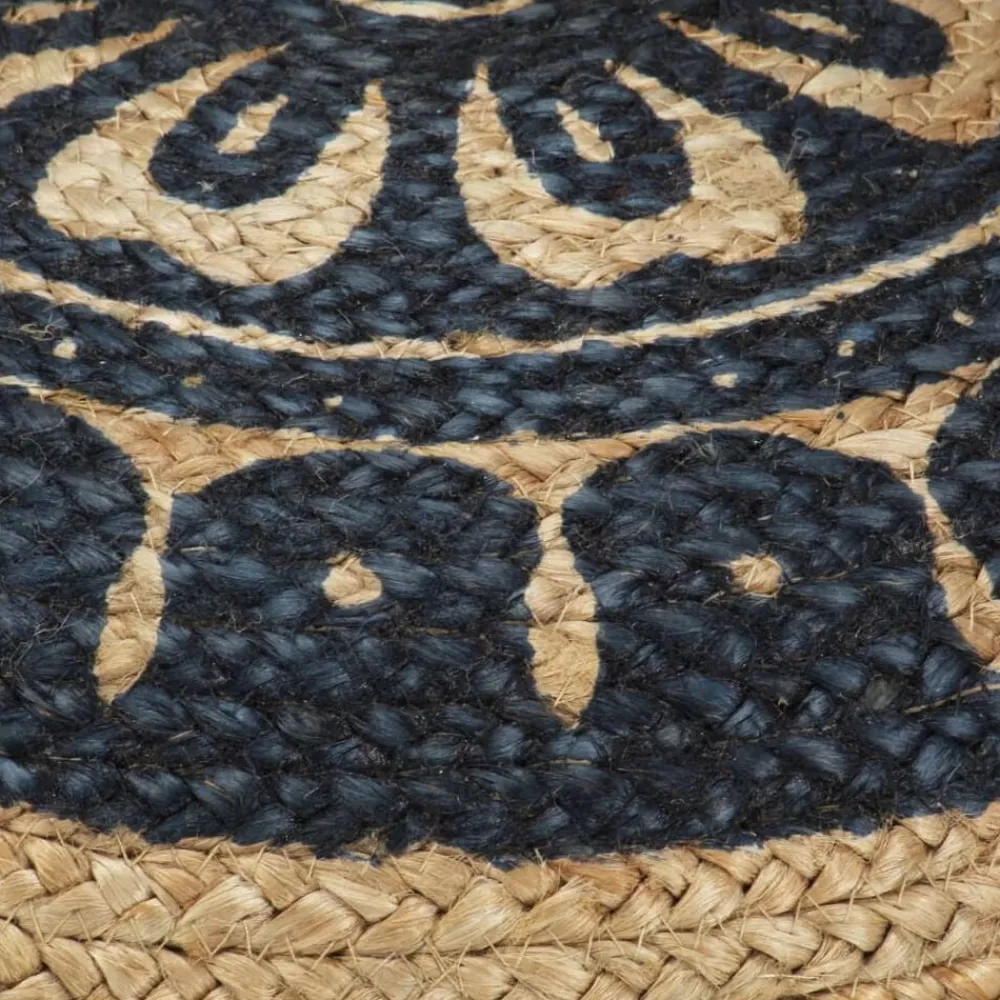 vidaXL Pouf fait à la main 45 x 30 cm Jute