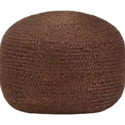 Poufs-vidaXL Pouf fait à la main Marron 40 x 45 cm Jute