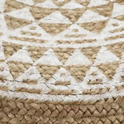 vidaXL Pouf fait à la main 45x30 cm Jute