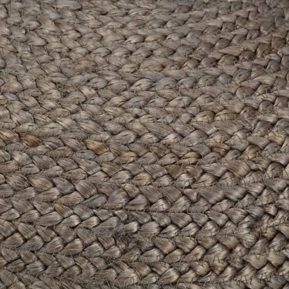 Poufs-vidaXL Pouf fait à la main 45 x 30 cm Jute Gris clair