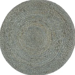 Poufs-vidaXL Pouf fait à la main 45 x 30 cm Jute Vert olive
