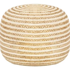vidaXL Pouf fait à la main 45x30 cm Jute