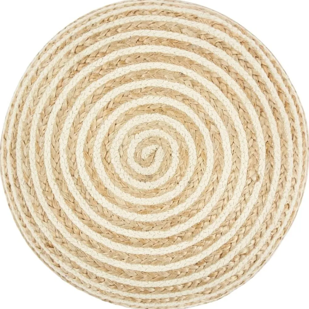 vidaXL Pouf fait à la main 45x30 cm Jute