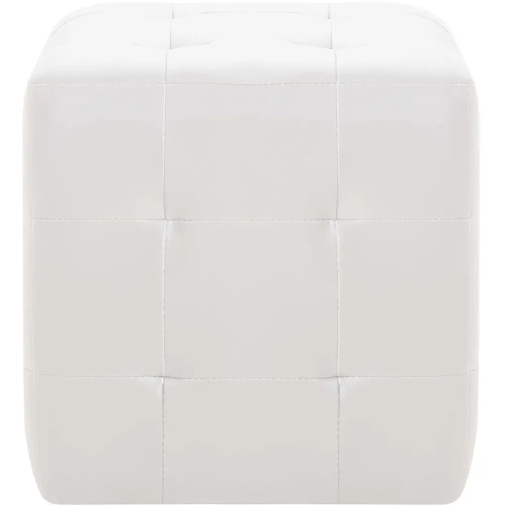 vidaXL Poufs 2 pcs 30 x 30 x 30 cm Similicuir