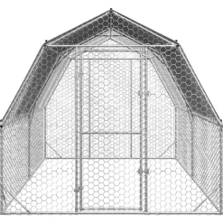 vidaXL Poulailler avec toit 2,5x4x2,25 m acier galvanisé