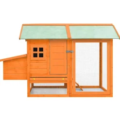 vidaXL Poulailler Bois de pin massif et sapin 170x81x110 cm