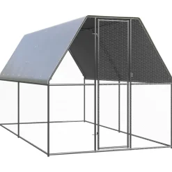 vidaXL Poulailler d'extérieur 2x4x2 m Acier galvanisé