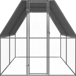 vidaXL Poulailler d'extérieur 2x4x2 m Acier galvanisé