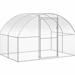 vidaXL Poulailler d'extérieur 3x2x2 m Acier galvanisé