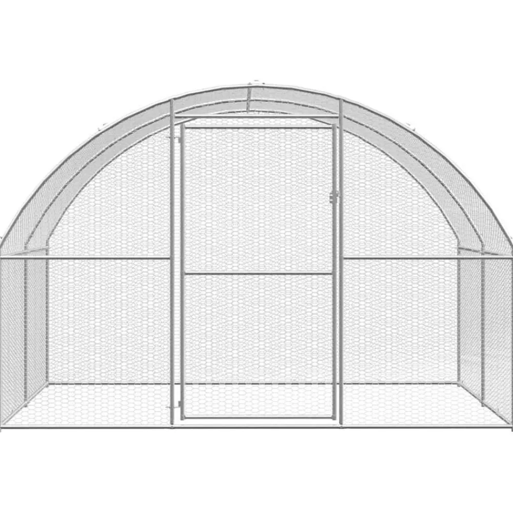 vidaXL Poulailler d'extérieur 3x2x2 m Acier galvanisé