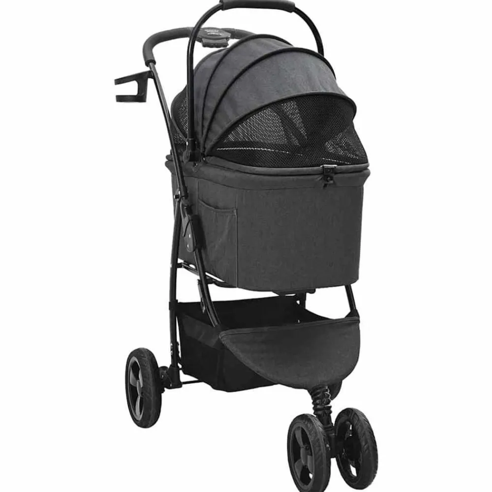 vidaXL Poussette Pliante pour Animaux 78 x 54 x 101 cm Polyester