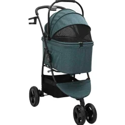 vidaXL Poussette Pliante pour Animaux 78 x 54 x 101 cm Polyester