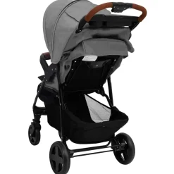 vidaXL Poussette pour bébé 2-en-1 Acier
