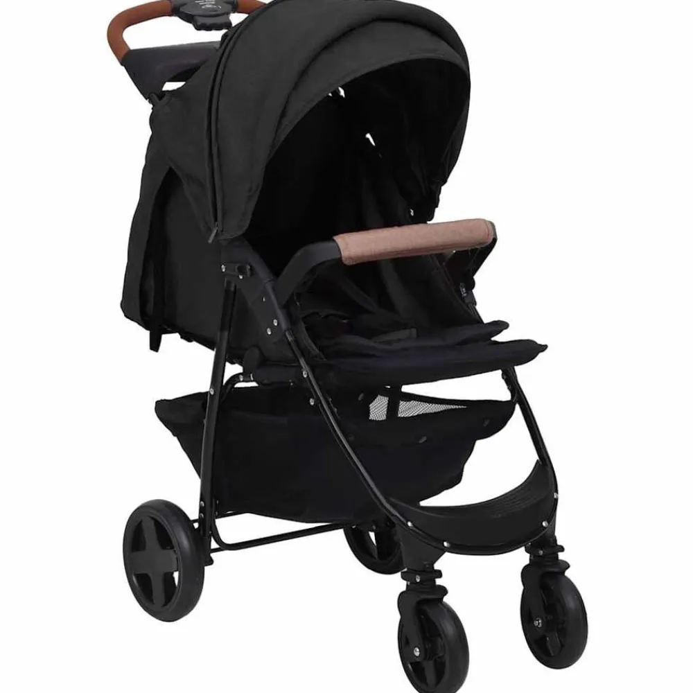 vidaXL Poussette pour bébé 2-en-1 Acier